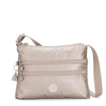 Kipling Alvar Metallic Crossbodytassen Zilver | NL 2148IL